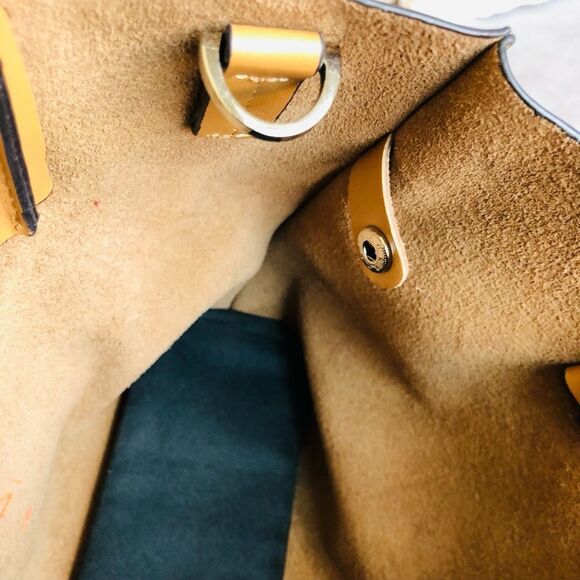 Co-Lab Cognac Vegan Leather Small Tote Bag - Picture 13 of 16